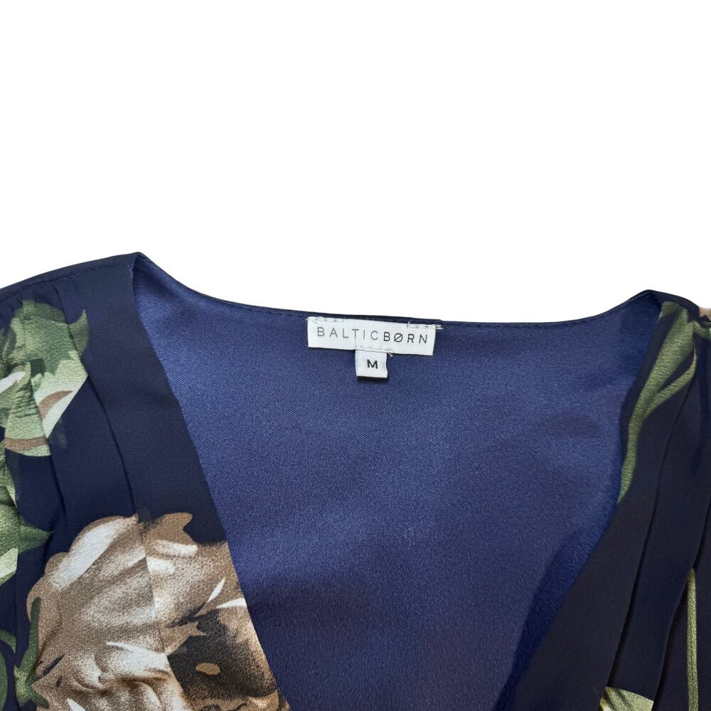 Baltic Born Olivia Midnight Navy Floral Maxi Dress Women's Medium Boho Cottage - Picture 4 of 16